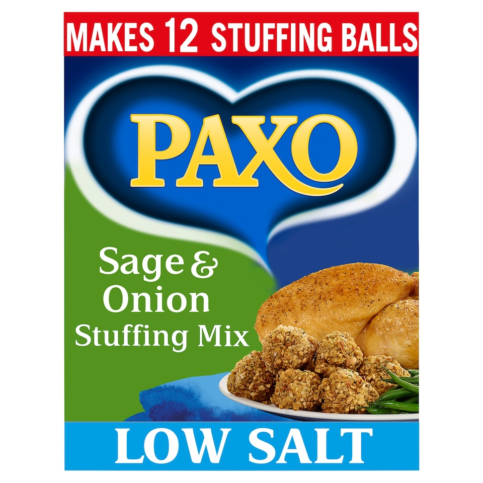 Paxo Low Salt Sage & Onion Stuffing Mix 170G
