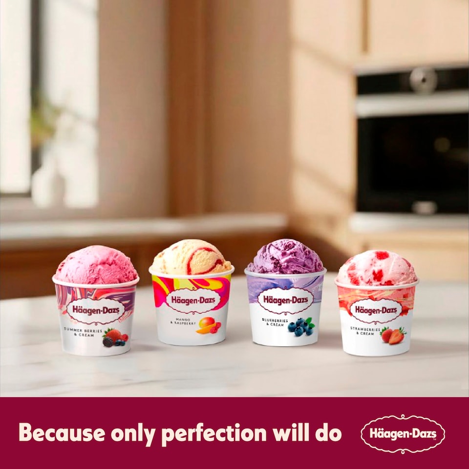 image 1 of Haagen-Dazs Fruit Mini Cups Ice Cream 4X95ml