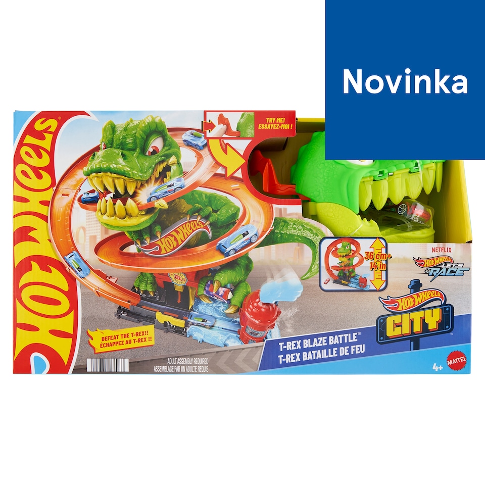Mattel Hot Wheels T-Rex Blaze Battle hracia súprava