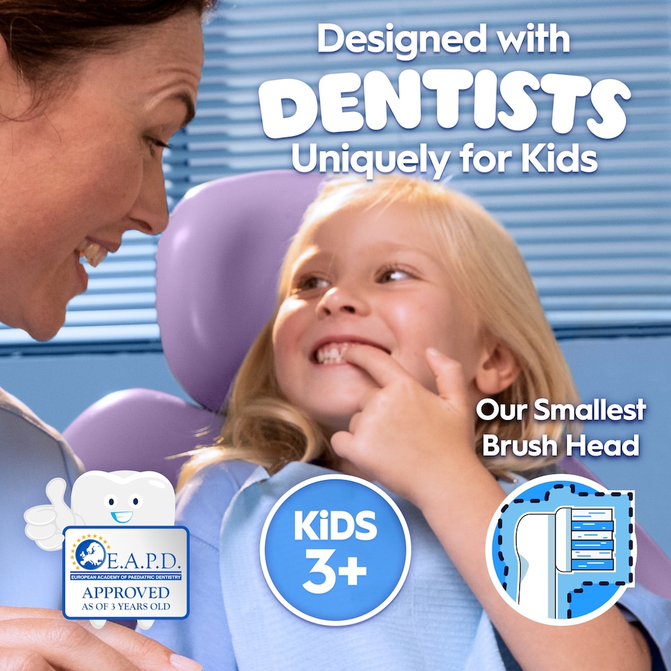 image 1 of Oral-B Pro Kids 3+ Frozen Electric Toothbrush Replacement Heads 4 Pack