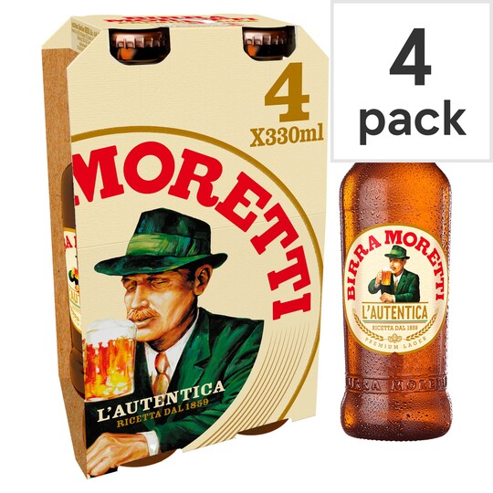Birra Moretti Lager 4X330ml Tesco Groceries