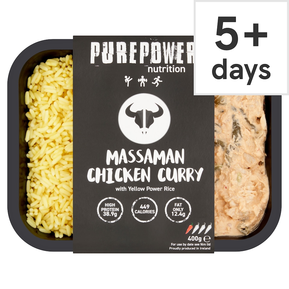 Purepower Massaman Chicken Curry And Rice 400G