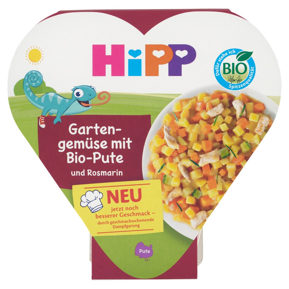 Obrázek 1 pro produkt HiPP Bio zelenina s bio krůtím masem a rozmarýnem 250g