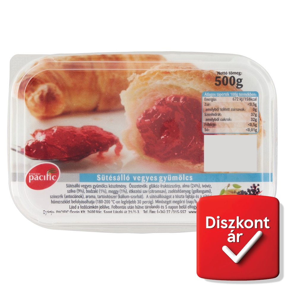 Pacific sütésálló vegyes gyümölcs készítmény 500 g  1. kép