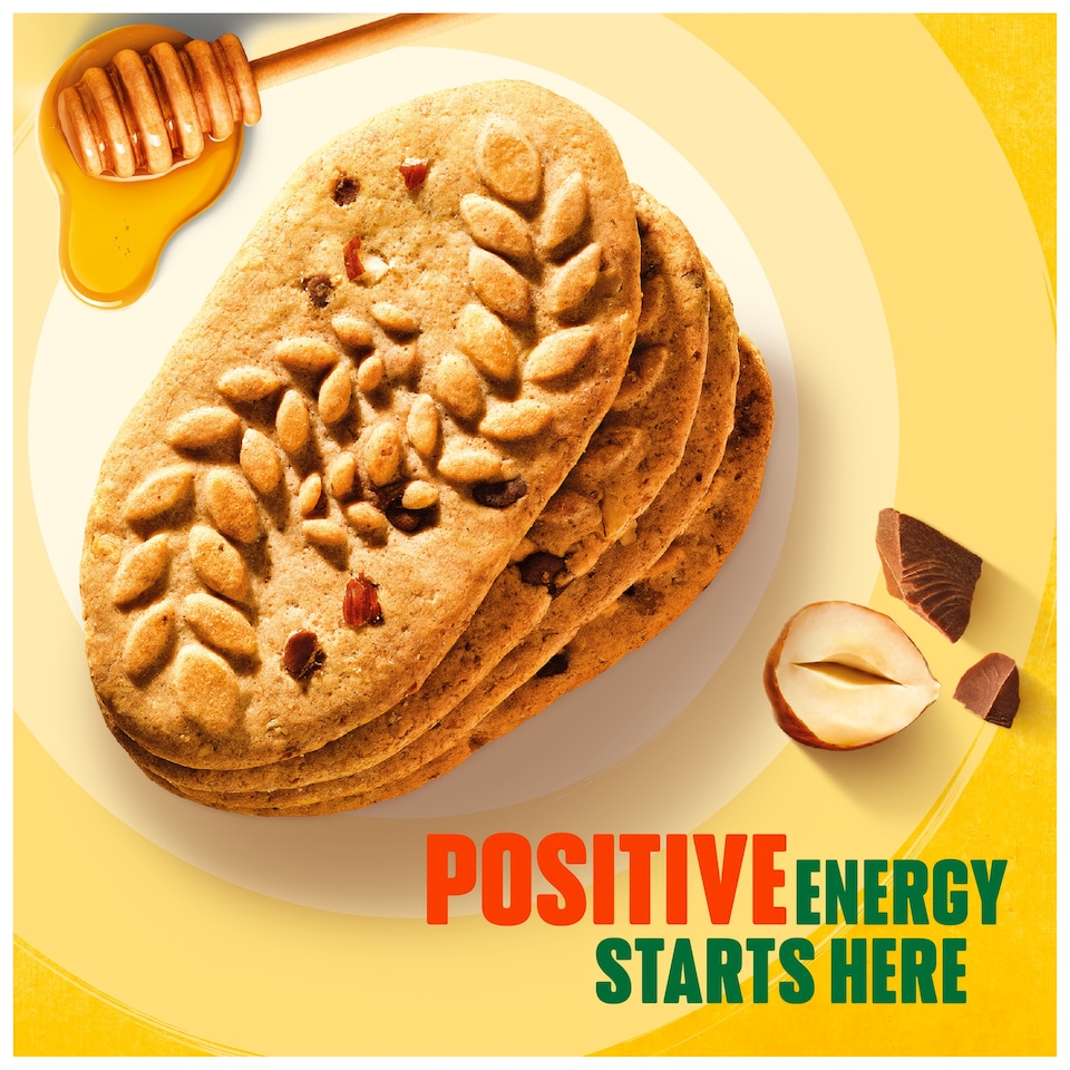 image 1 of Belvita Breakfast Honey & Nut with Chocolate Chip Cereal Biscuit Snack Bars Pack 5 x 45g