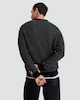 image 3 of F&F Lambswool Stripe Print Crew Neck Jumper in Black