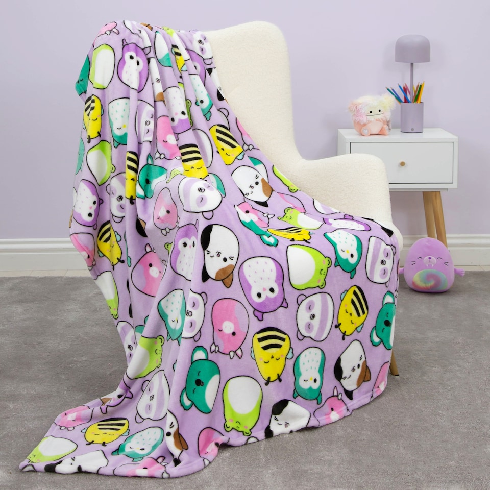 image 1 of SQUISHMALLOWS BRIGHT FLEECE BLANKET