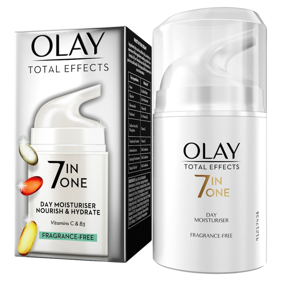 image 1 of Olay Total Effects 7-in-1 Anti-Ageing Day Moisturiser Fragrance Free 50ml