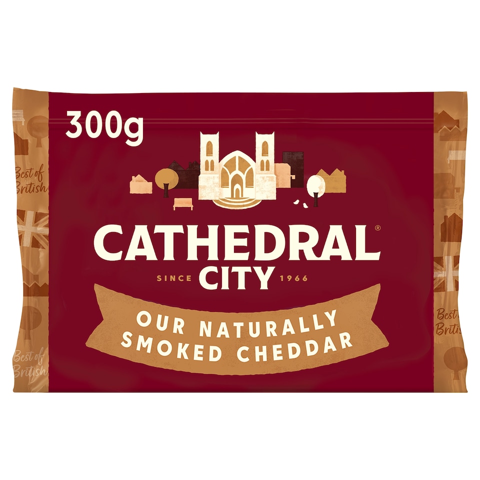 Cathedral City Smoked Cheddar Block 300g