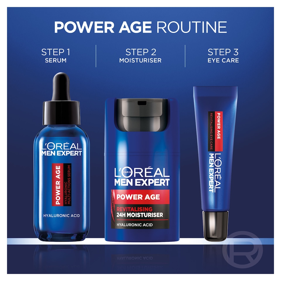 image 1 of L'Oreal Men Expert Power Age Revitalising 24 Hour Moisturiser 50Ml
