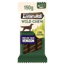 Adventuros Wild Dog Chew Small Venison 150G