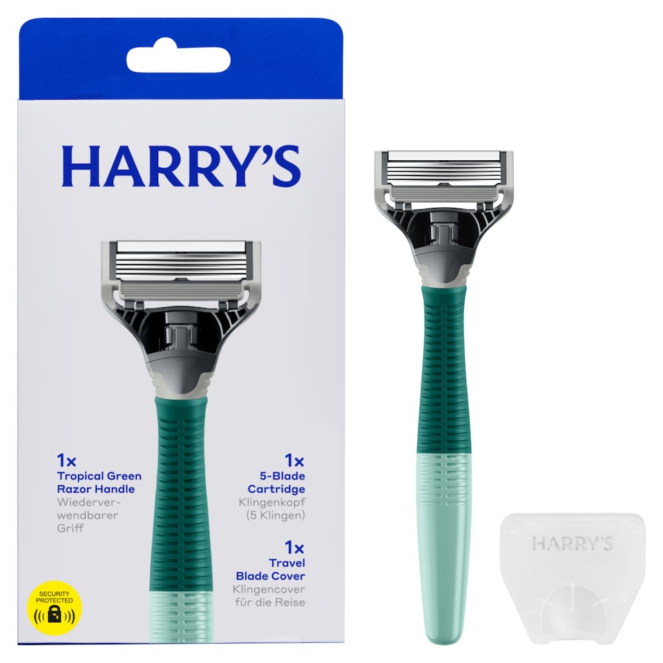 image 1 of Harry's 5 Blade Razor Tropical Green