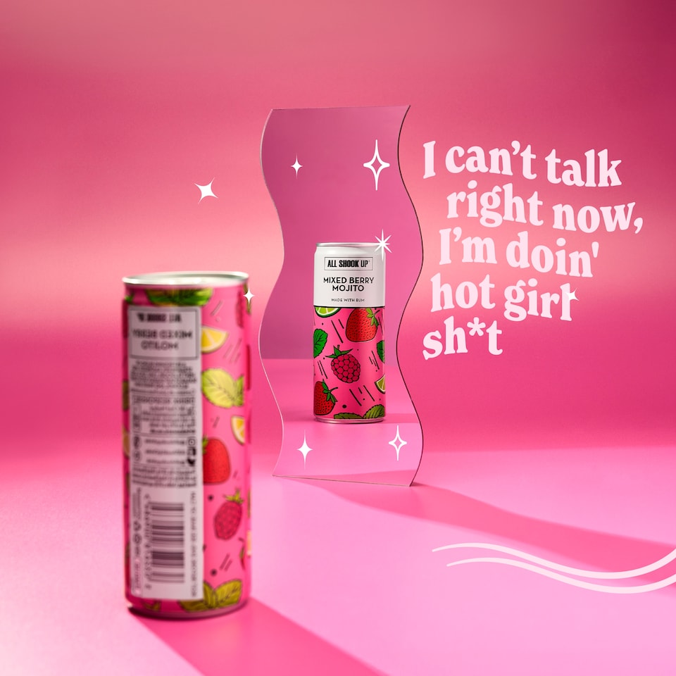 image 1 of All Shook Up Mixed Berry Mojito 250ml