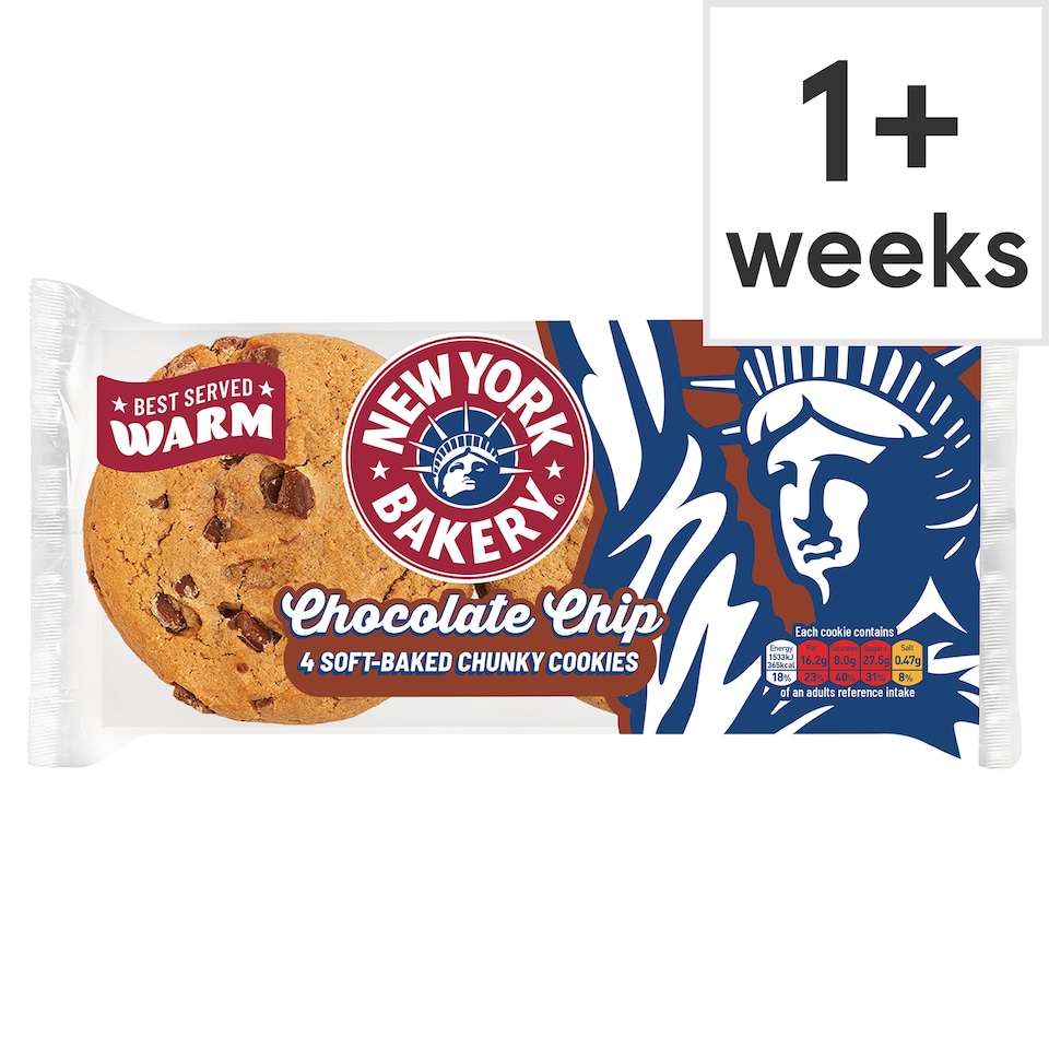 New York Bakery NYC Chocolate Chip Cookies 4 pack