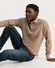 image 1 of F&F Pure Cotton Knitted Polo Jumper in Brown
