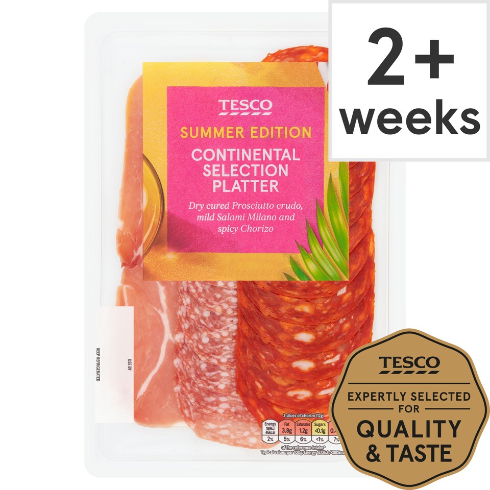 Tesco Continental Meat Platter 120G Tesco Groceries