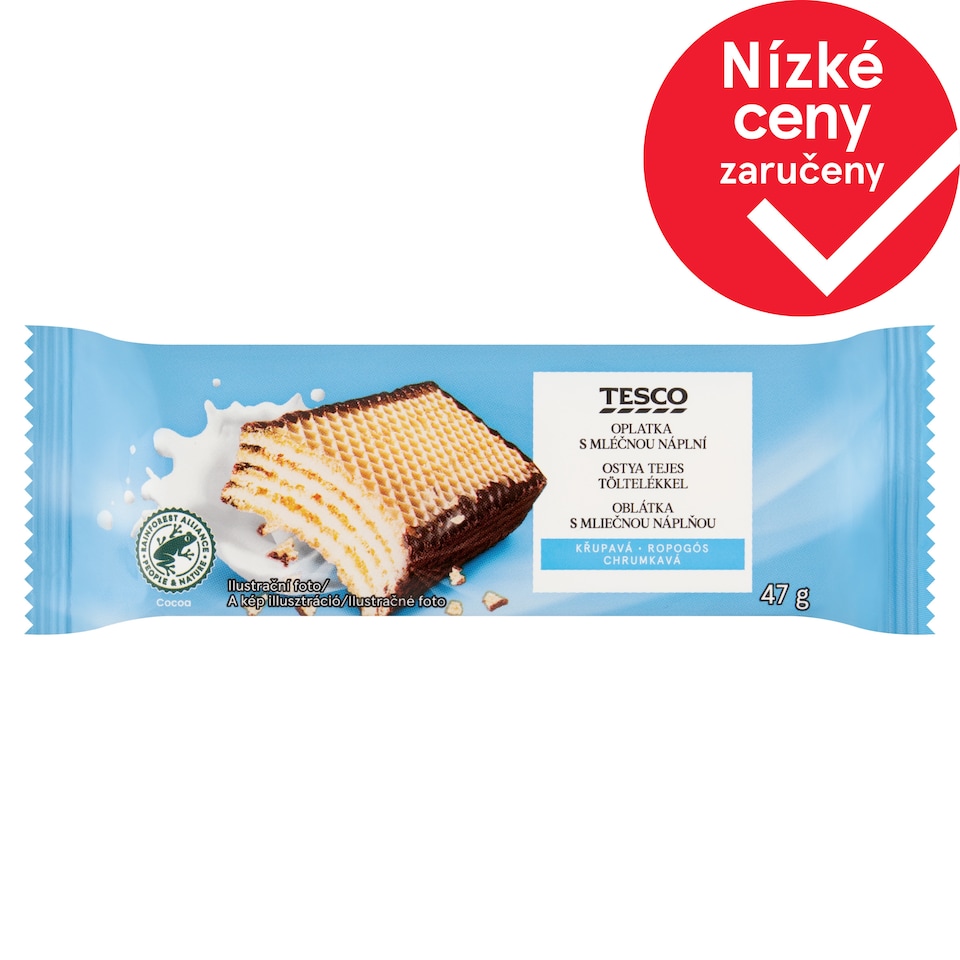 Tesco Oplatka s mléčnou náplní 47g