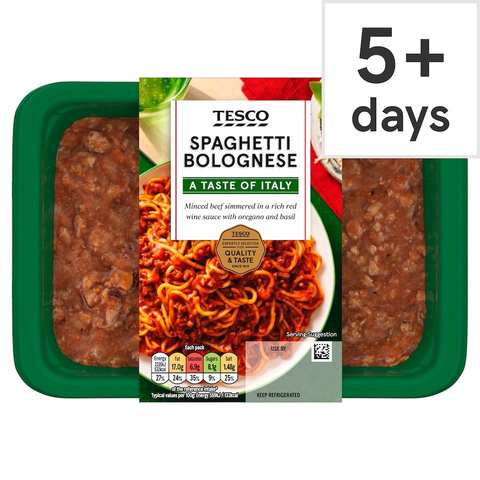 Tesco Spaghetti Bolognese 400G