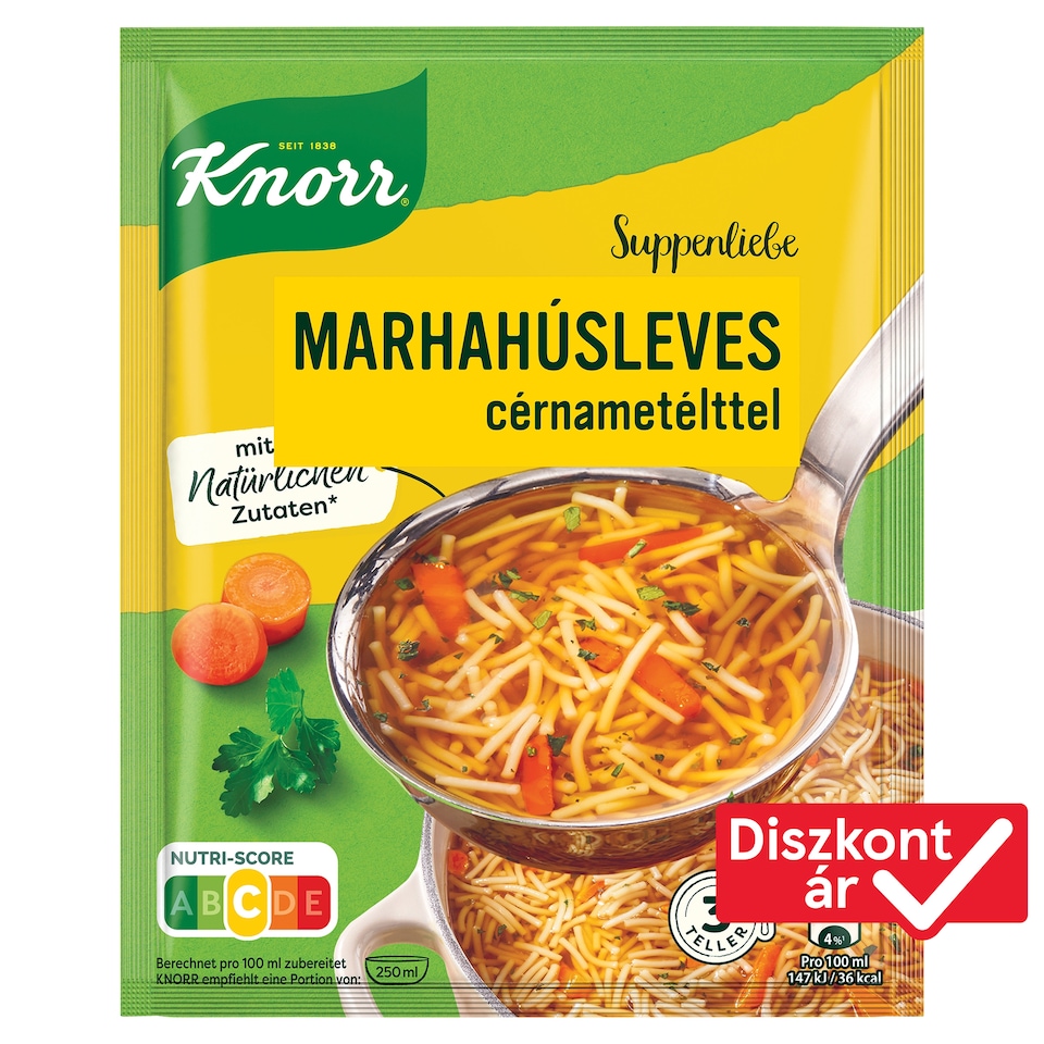 Knorr marhahúsleves cérnametélttel 76 g