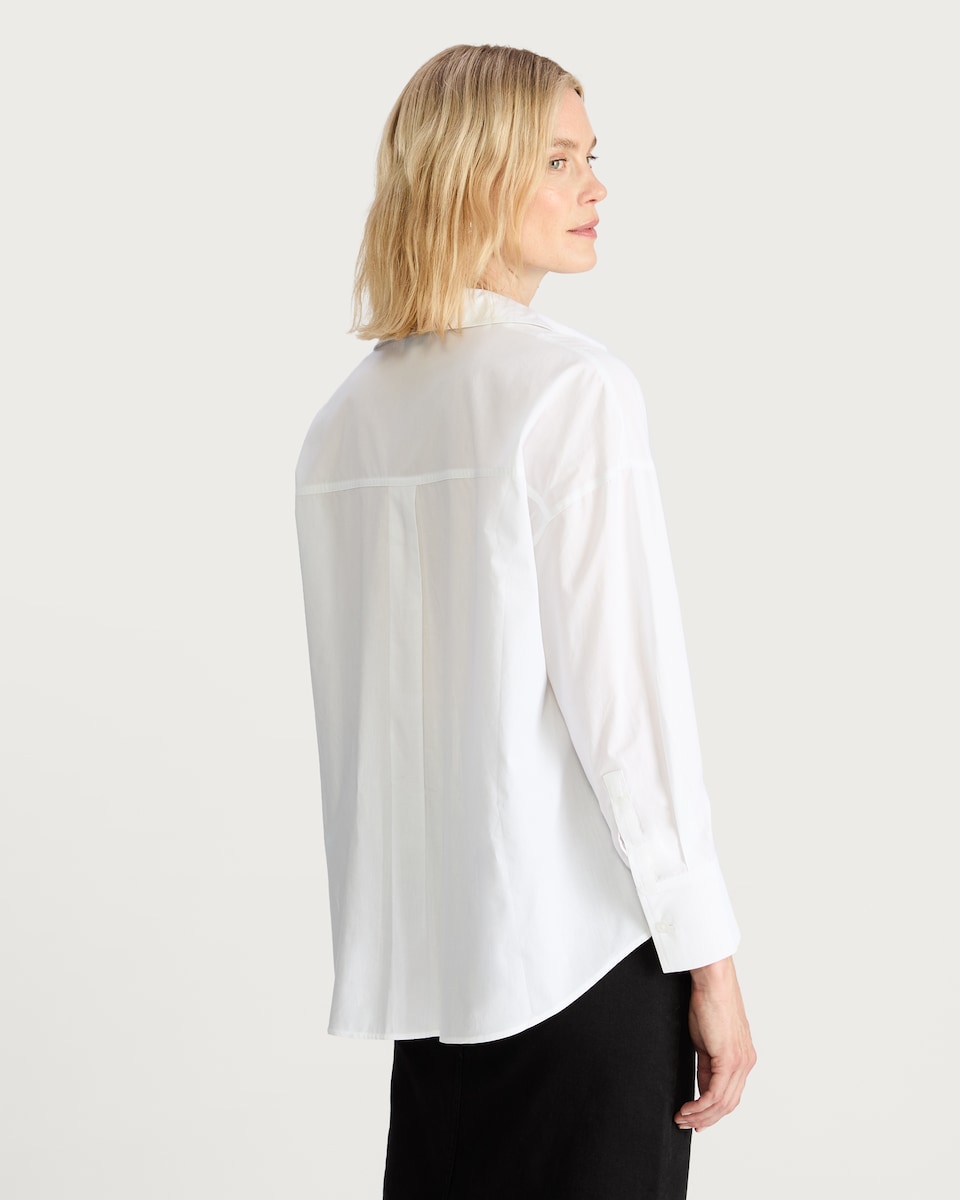 image 1 of F&F Pure Cotton Button Up Long Sleeved Shirt in White