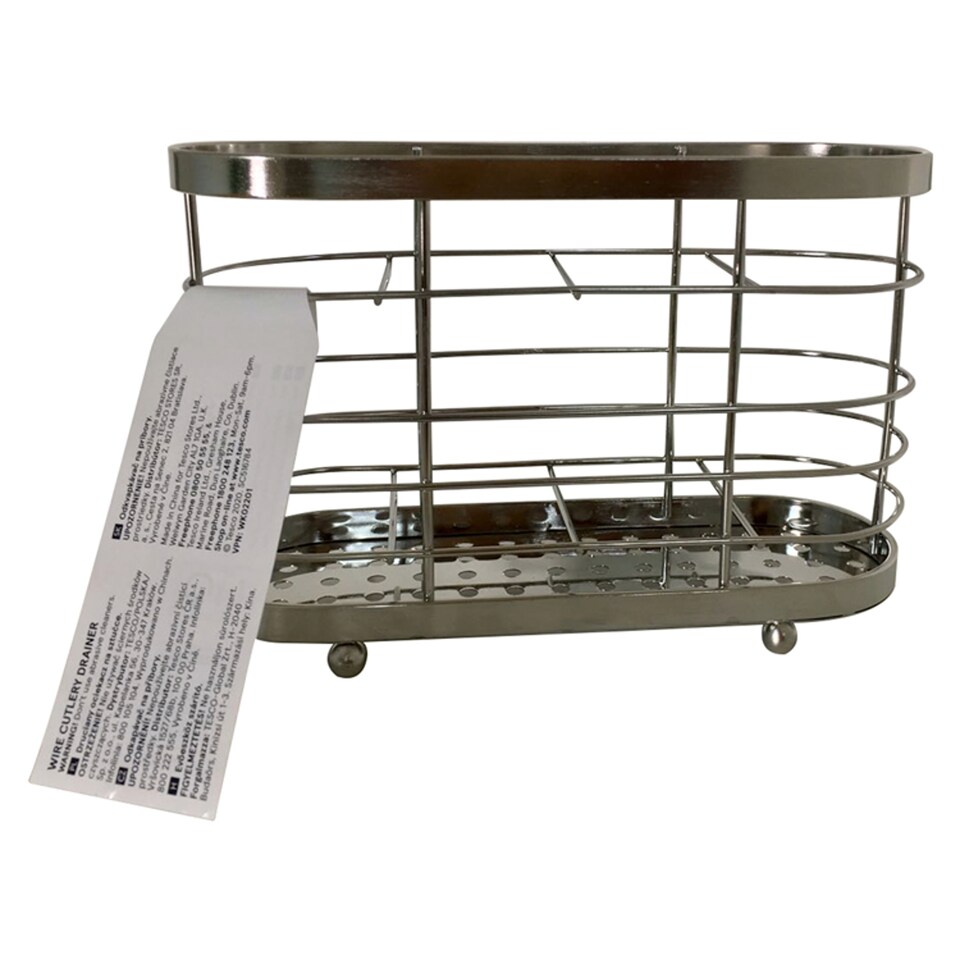 Tesco Stainless Steel Cutlery Drainer