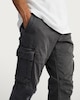 image 2 of F&F Straight Fit Cotton Rich Cargo Trousers in Grey