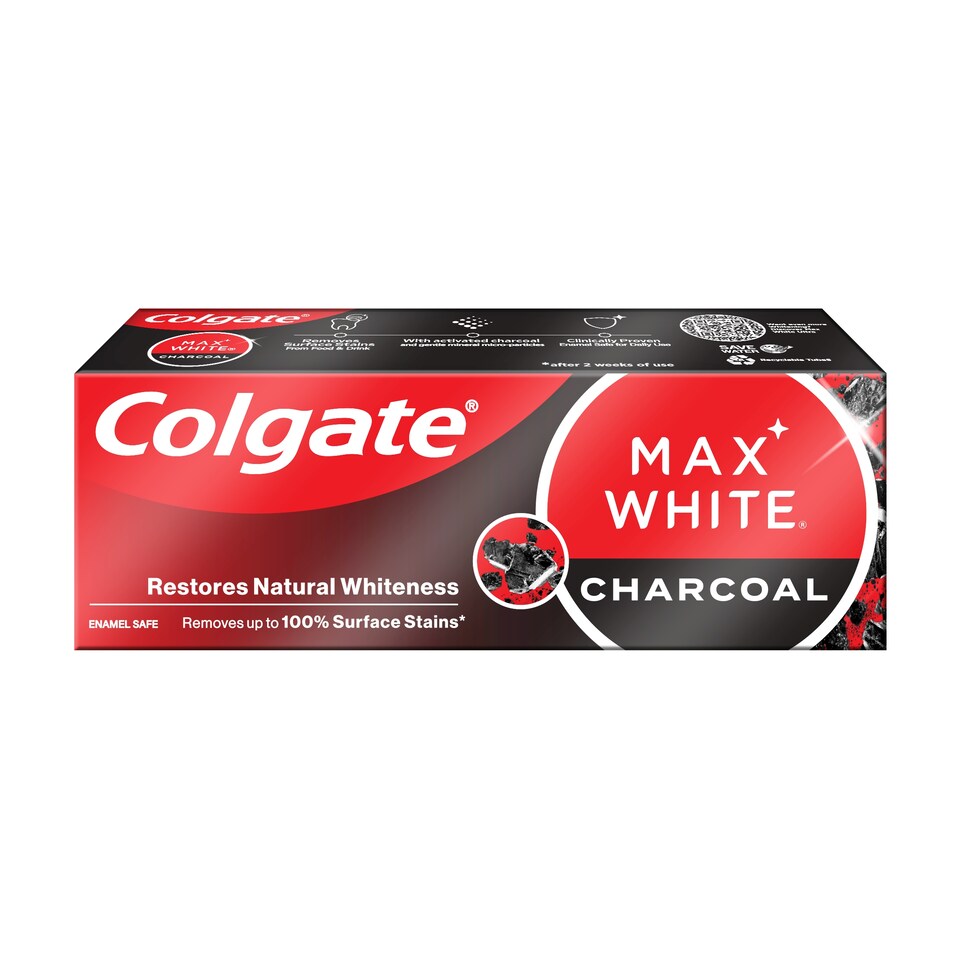image 1 of Colgate Max White Charcoal Toothpaste 20 ml