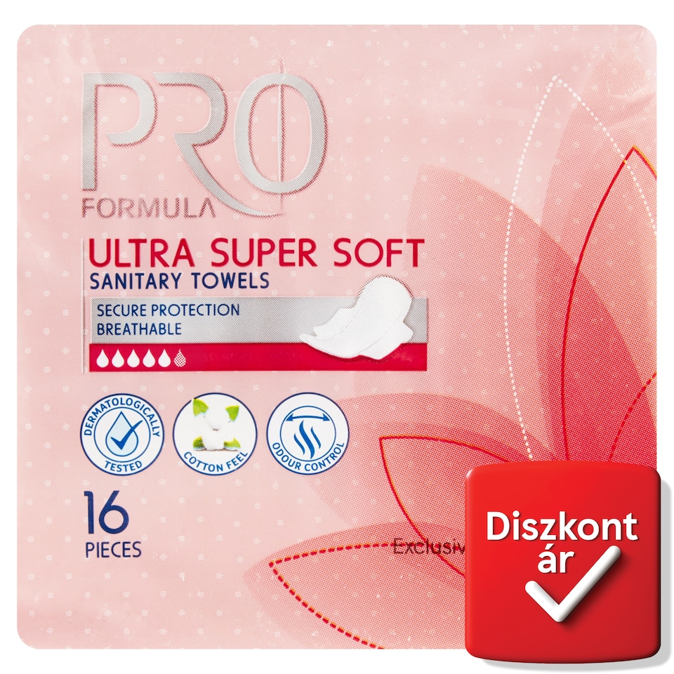 Tesco Pro Formula Wings Ultra Super Soft Sanitary Pads 16 pcs