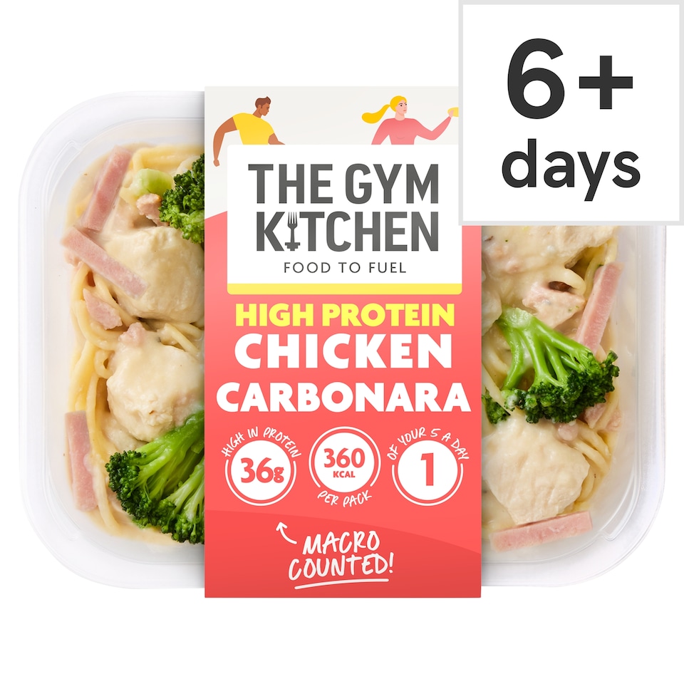 image 1 of THE GYM KITCHEN FOOD TO FUEL CHICKEN CARBONARA PASTA 400G