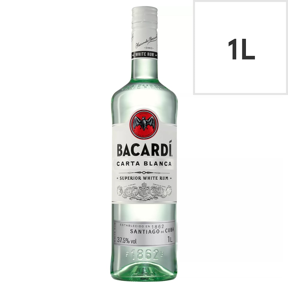 image 1 of Bacardi Carta Blanca Rum 1 Litre