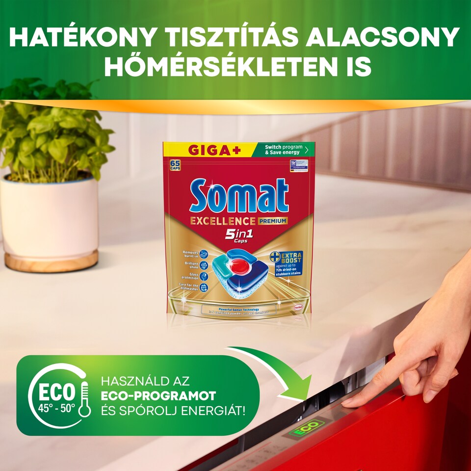 Somat 5in1 Excellence mosogatógép kapszula 65 db  1. kép