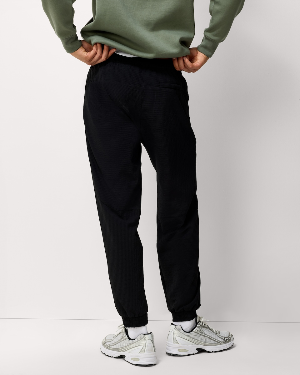 image 1 of F&F Active ULTRAMOVE Textured Shower Resistant Joggers in Black