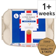 Tesco Large Free Range Eggs 6 Pack