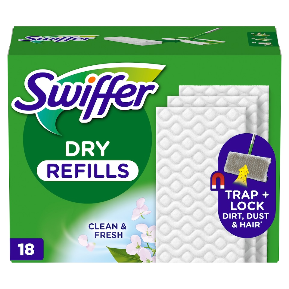 image 1 of Swiffer Náhradné Suché Handričky 18 Zozbierajú, Zachytia A Uzamknú Prach