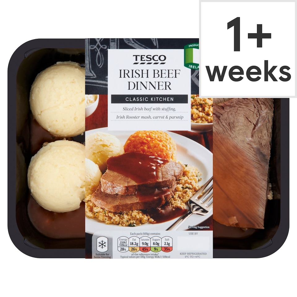 Tesco Irish Classics Beef Dinner 500G