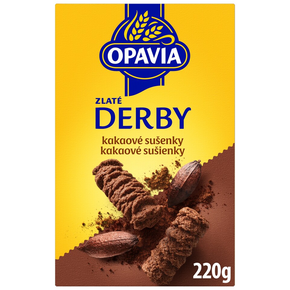 Opavia sušienky Zlaté Derby kakaové 220 g