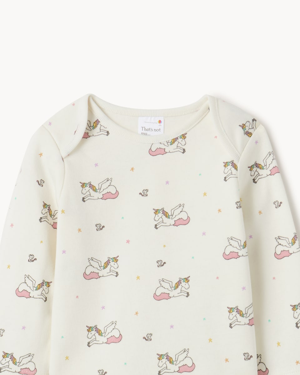image 1 of That's Not My Unicorn 2-Pack Pure Cotton Pyjama Sets in Pink