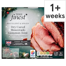 50. Tesco Finest Dry Cured Gammon Joint with a Muscovado Glaze 1kg (Serves 6)