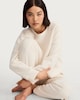 image 1 of F&F Towelling Cuffed Pyjama Bottoms in Cream