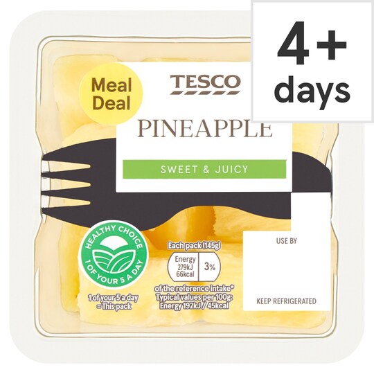 Tesco Pineapple Chunks 145G