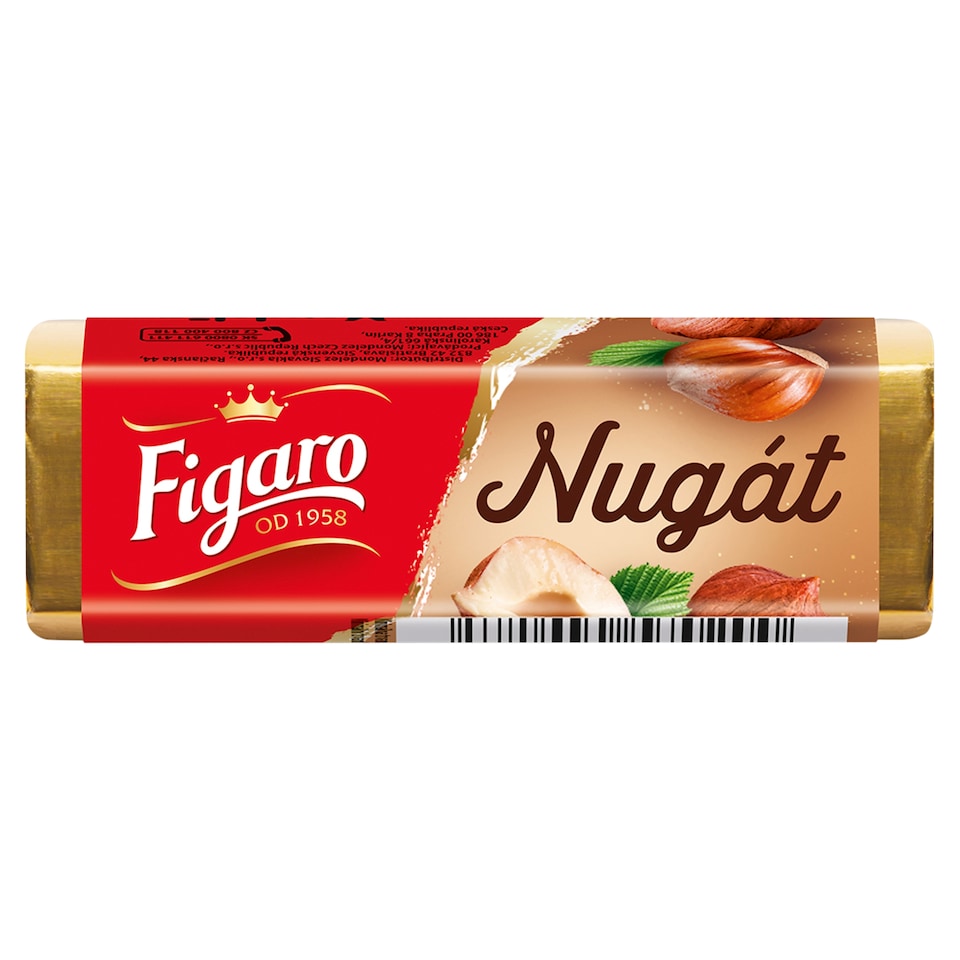 Figaro Nougat Milk Chocolate Filled with Nougat Cream 32g