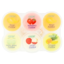 Cocon Assorted Fruit Jelly Pudding 6 X 80G