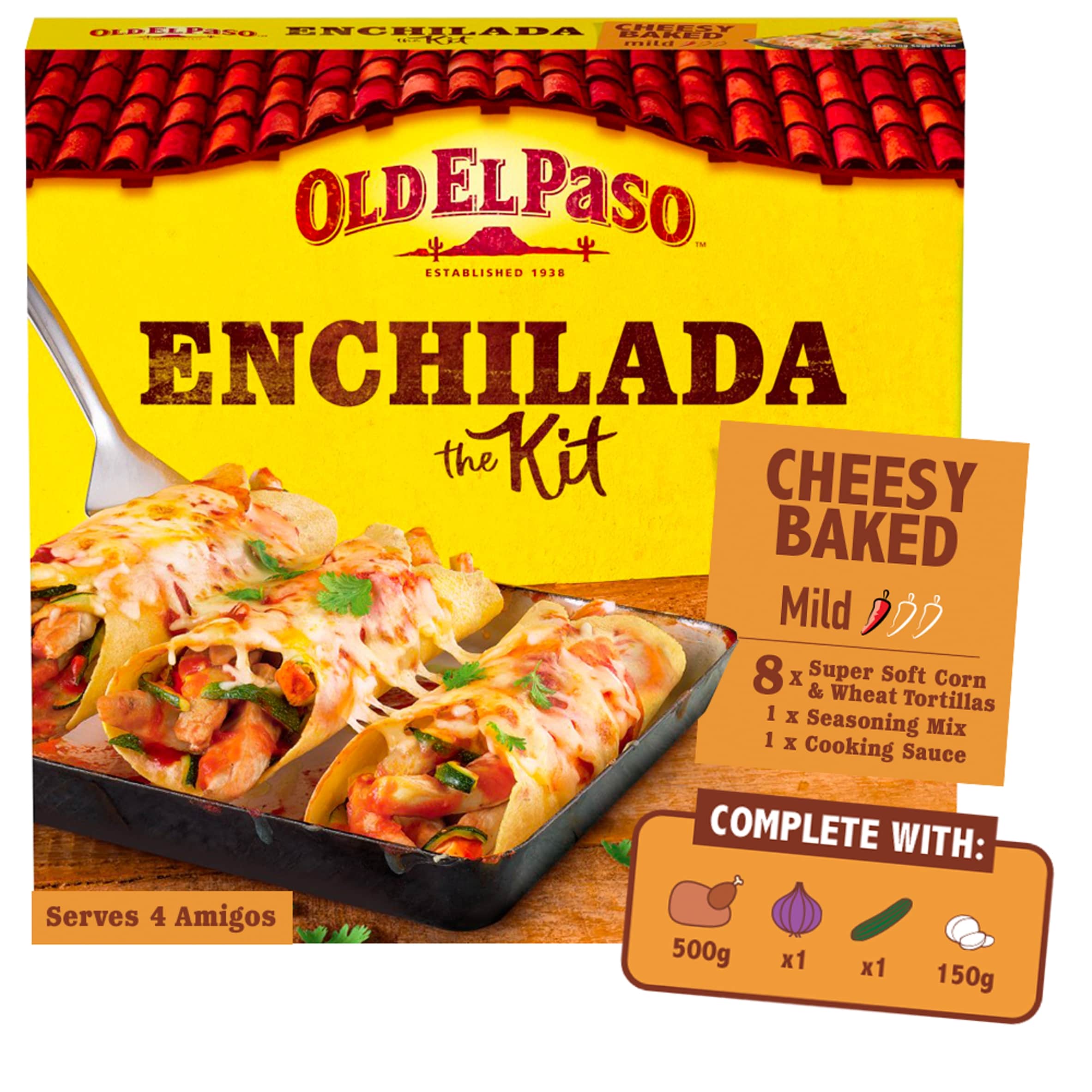 Old El Paso Cheesy Baked Enchilada Kit 663G