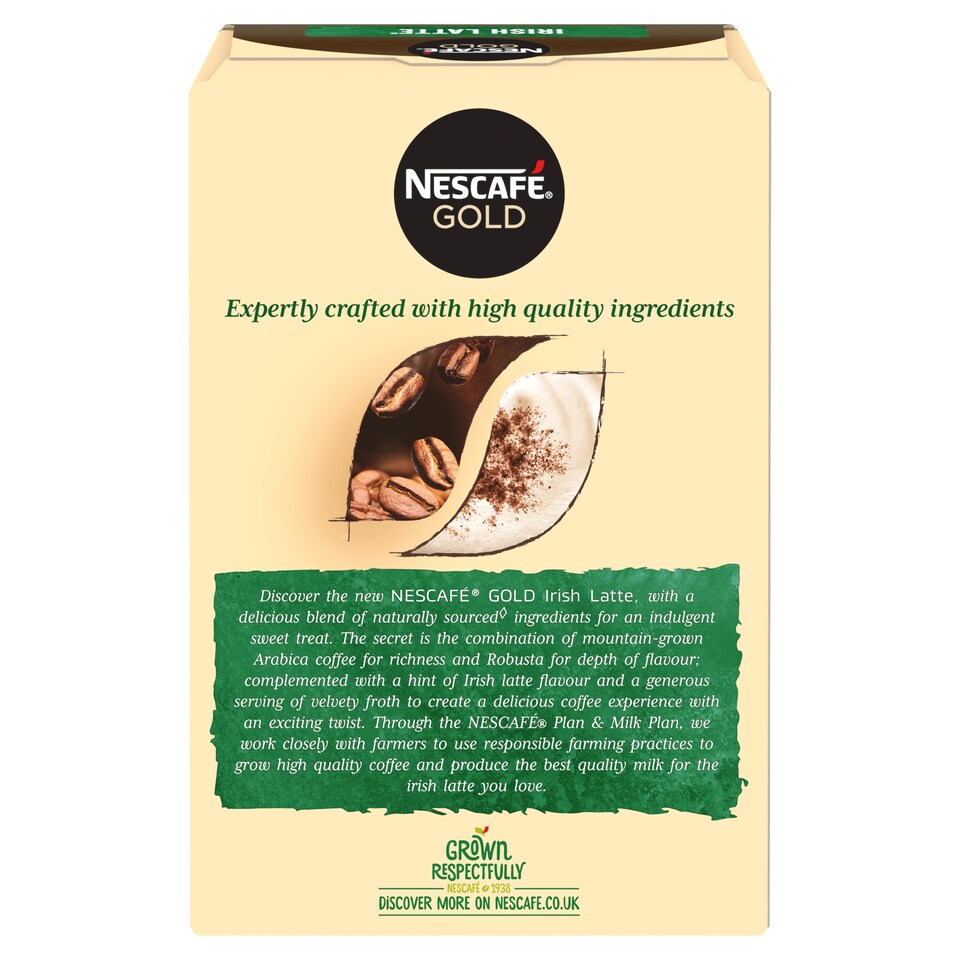 image 1 of Nescafe Gold Irish Latte Coffee Sachets 8X22g