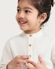 image 1 of F&F Boys Button Placket Kurta in Cream