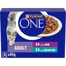 Purina One Ocean Fish/Lamb 8X85g