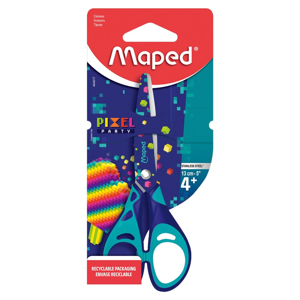 Maped Pixel Party iskolai olló 13 cm