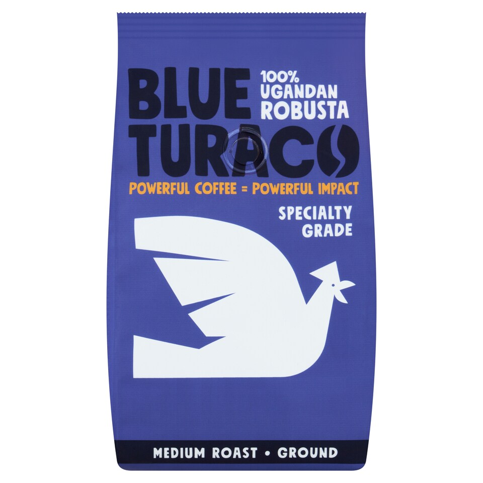 Blue Turaco Coffee Ground 100% Specialty Ugandan Robusta 227g