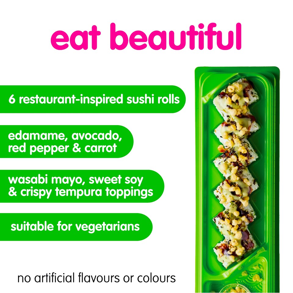 image 1 of itsu vegetable crunch dragon roll 186g