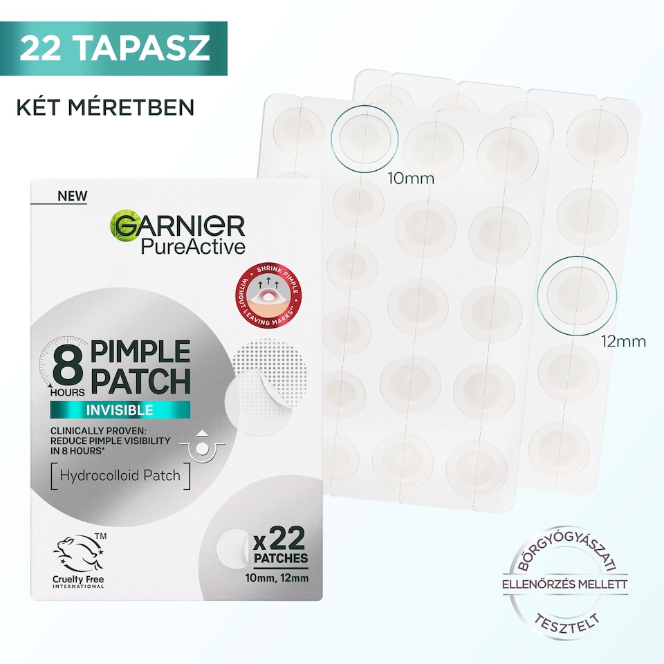 Garnier Pure Active pattanás tapasz BHA-val 22 db  1. kép
